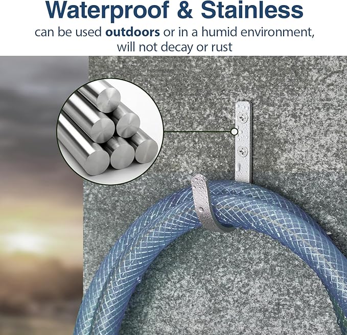 10-Pack Wall Hooks for Hanging Towel/Coat - 22LB Screw in Metal Hanger Wall Mount, for Outdoor, Closet, Door, Bathrooms, for Backpack, Robe, Silver