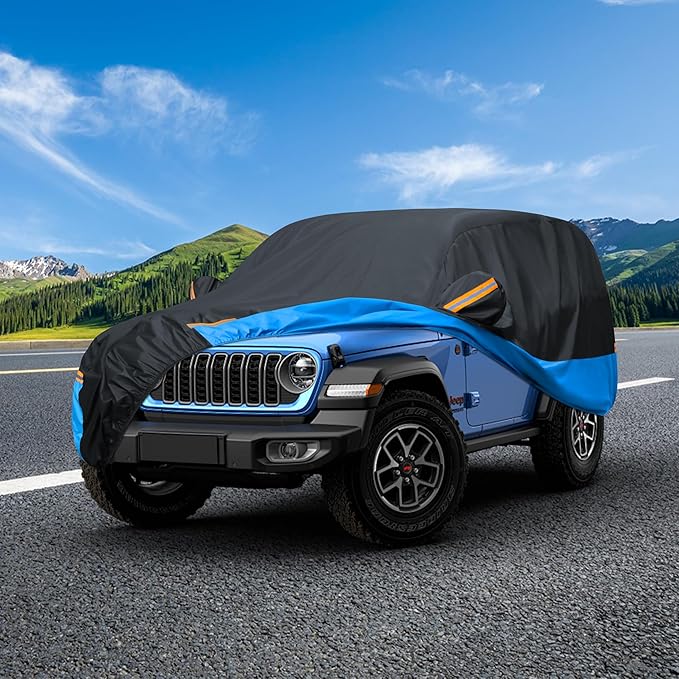 Car Cover Waterproof All Weather Outdoor Windproof Dustproof UV Protection Fit SUV