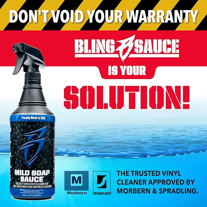 Boat Bling Mild Soap Sauce Premium Upholstery Cleaner, for Boats, RVs, Powersport Vehicles and More, 32 oz