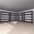 5-Tier Heavy Duty Garage Shelving Unit with Wire Shelves,3000 LBS Capacity Metal Storage Rack 76"H x 60"W x 24"D,Adjustable Boltless Steel Shelves for Garage,Basement,Pantry,Warehouse.4 Pack