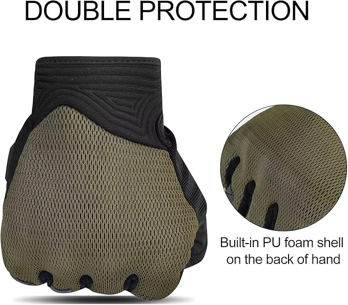 INBIKE Breathable Mesh Motorcycle Gloves for Men/Women, Shell Protection, Reflective, TPR Palm Sliders, Touchscreen Motorbike Gloves for ATV BMX MTB Riding