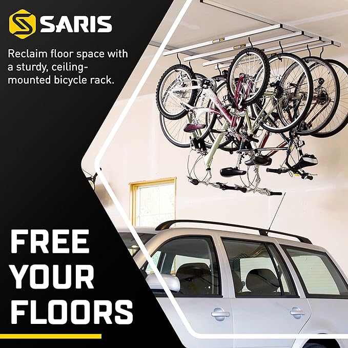 Saris Bike Storage, Cycle Glide Home Bicycle Parking, Ceiling Rack and Add-on-Kit