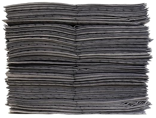 Oil-Dri L91001 15" W x 19" L Universal Middle Weight Bonded Perforated Pads (100 Mats/Box)