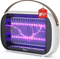 Buzbug LED Bug Zapper Outdoor Indoor, 10 Years Lifespan Lamp, Rechargeable 5200mAh Battery, Portable Camping Fruit Fly Mosquito Moth Gnat Wasp Trap, Killer, Zapper -MA015C (White)