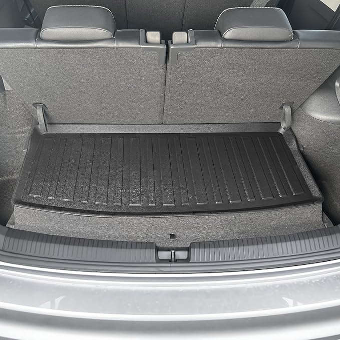 Premium Cargo Liner for Volkswagen Tiguan 7 Seat Model - Custom Fit Car Trunk Mat - All-Season Black Cargo Mat - 3D Shaped Laser Measured Trunk Liners