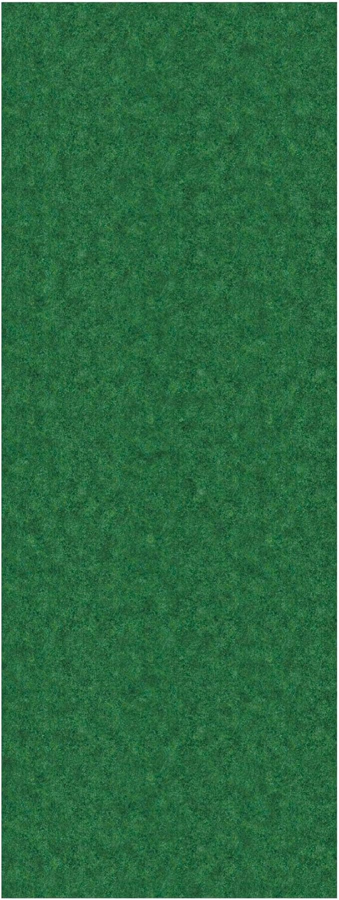 Ottomanson 2' x 9' Hallway Runner with Scraper Pile Extra Durable Non-Slip Rug Mat for Indoor & Outdoor Use - Ideal for Kitchen, Entryway, Patio & Garage - High-Traffic Carpet, Green