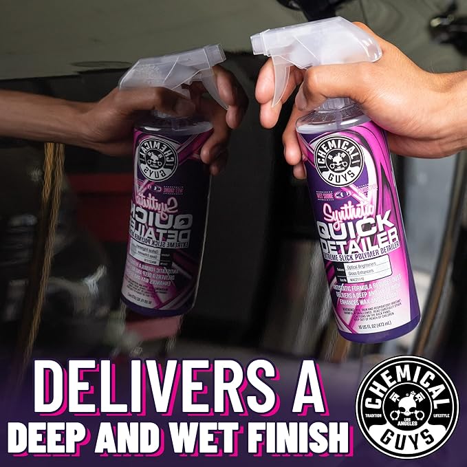 Chemical Guys WAC21116 Synthetic Quick Detailer, Safe for Cars, Trucks, SUVs, Motorcycles, RVs & More, 16 fl oz