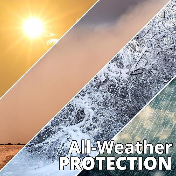 Car Covers Weatherproof Max Truck Cover & Warranty Compatible with Ford 1996-1997 F-250 Crew Cab, 6.5 with Camper Shell– Outdoor Cover, Prevents Theft with Cable Lock