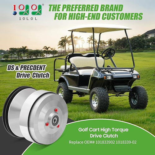 10L0L Golf Cart Drive Clutch for Club Car DS (1997-2015) & Precedent (2004-2015) | Compatible with FE290 & FE350 Engines | Direct Replacement OEM 1018339-02 & 1018329-02