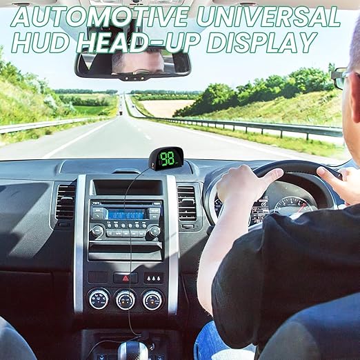 GPS Digital Speedometer for Car MPH Golf Cart Universal HUD Speed Meter with LED Large Font Head Up Display Car Accessories with USB Cable Plug Play for Truck Motor SUV Golf Cart All Vehicles
