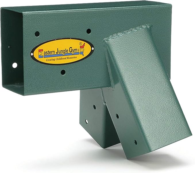 Eastern Jungle Gym Easy 1-2-3 A-Frame Swing Set Bracket Heavy Duty for EZ, Simple Install - DIY Swing Set Parts Green