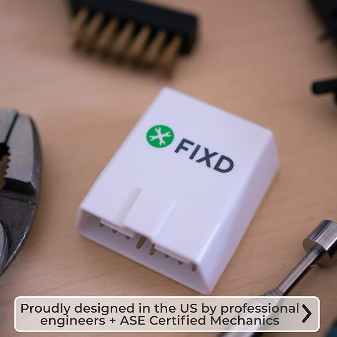 FIXD Bluetooth OBD2 Scanner for Car - Car Code Readers & Scan Tools for iPhone & Android - Wireless OBD2 Auto Diagnostic Tool to Check Engine & Fix All Cars & Vehicles ‘96 or Newer (3 Pack)