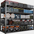 65" W Garage Shelving Heavy Duty, Adjustable 5 Tier Metal Shelves, Commercial Metal Shelf Rack, Industrial Shelving