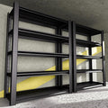 5-Tier Heavy Duty Garage Shelving Unit, 3000 LBS Capacity Metal Storage Rack 72" H x 48" W x 20" D, Adjustable Steel Shelves for Garage, Warehouse, Basement, Pantry, Workshop.2 Pack