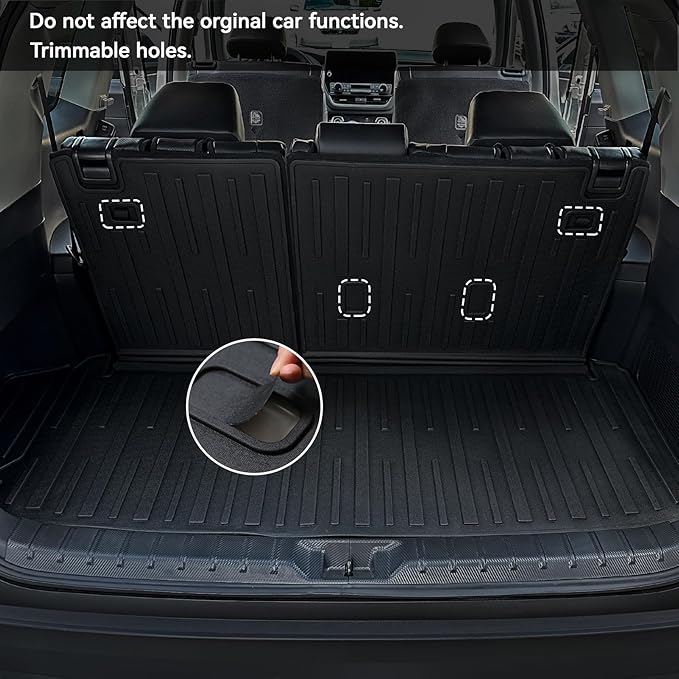 Floor Mats for Grand Highlander Accessories, Cargo Liner with Floor Mats 7 Seater for Toyota Grand Highlander Accessories 2024 2025