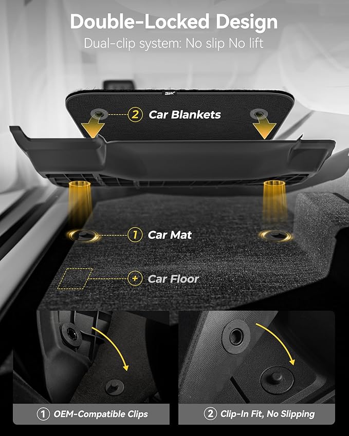 3W Floor Mats & Cargo Liner Fit 2022-2025 Jeep Grand Cherokee(Non L or WK) Carpets for 1st Rows Black Mats Custom Fit for Grand Cherokee, 6PCS