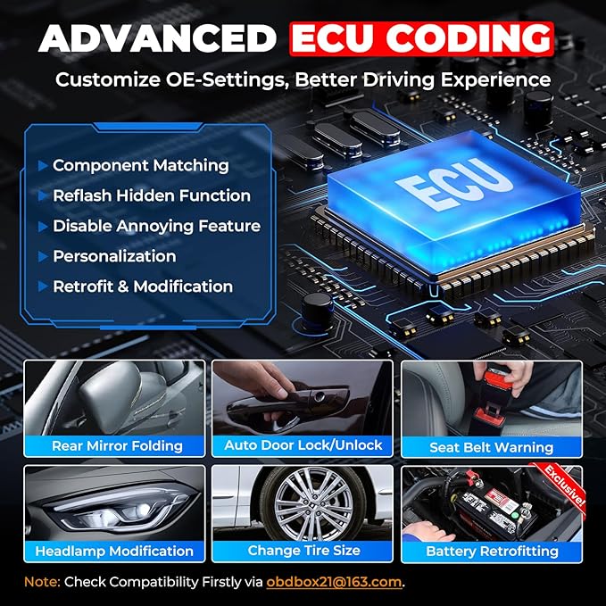 LAUNCH Creader Elite V2.0 for BMW OBD2 Scanner, 2025 Full Systems Bi-Directional Scan Tool, All Reset Services, ECU Coding, Battery Registration Tool for BMW Mini RR, Lifetime Free Update, Auto VIN