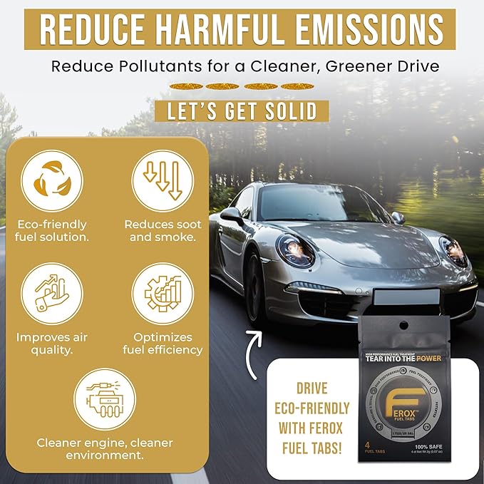Ferox – Performance Fuel Catalyst | Not an Additive, It’s an Advantage | Built for The Road, Trail, and Beyond | All Fuels, All Engines | 1 Tab = 20 GAL