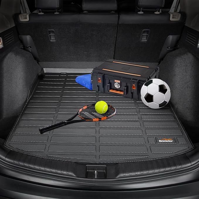 Binmotor-All Weather Floor Mats & Cargo Liner for RX 2025 2024 2023 RX350 | RX350h | RX500h (NOT for RX450h+PHEV) Heavy Duty Car Floor Liners for RX 350 Accessories-Black