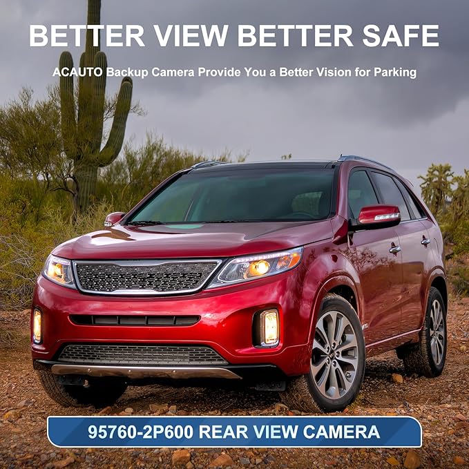 Rear View Backup Camera Fit for Kia Sorento 2014-2015, Reversing Parking Assist Camera OE Replacement 95760-2P600 95760 2P600 957602P600 95760-2P600FFF 957602P600FFF 95760 2P600FFF