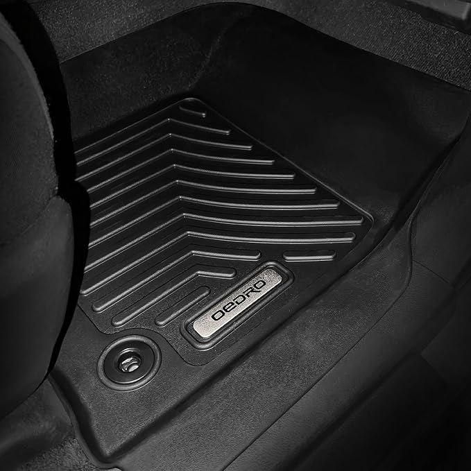 OEDRO Floor Mats Fit for Toyota 4Runner 2013-2024 5-Seater, Custom Fit TPE All Weather Trunk Mat with Backrest Car Accessories, Odorless Anti-Slip Back Seat Protector, Full Mat Set, Black