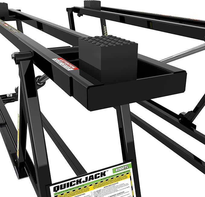 QuickJack 6000TL Portable Car Lift with 6,000lb Capacity, with 110V Power Unit, Safe & Portable Design Garage Lift for Home, Garage, Shop, or Mechanic Auto Repair