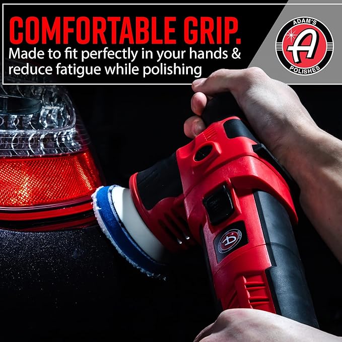 Adam's Polishes SK Pro 12mm Car Polisher Kit (10 Item) - Professional Dual Action Polisher for Car Detailing - Paint Correction, Waxer Buffer DA Polisher - Variable Speed Car Polisher System