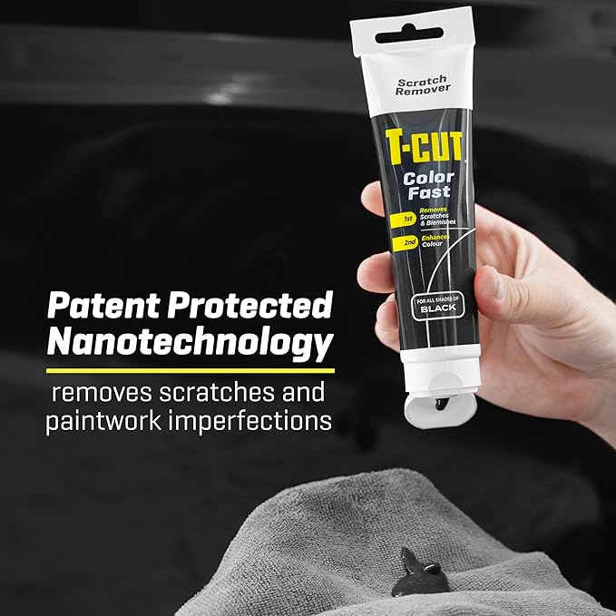 T-Cut Black Scratch Remover, Color Fast Car Wax Polish Color Enhancer, 5.3 Oz