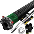 Garage Door Torsion Spring 243x2x30 Torsion Springs for Garage Door Repair Left Hand Wound Replacement for Right Side of Garage Door with 1" Steel Bearing, Gloves, Manual and Winding Bars (Black Cone)