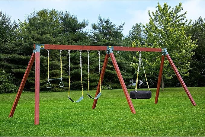 Easy 1-2-3 90° A-Frame Swing Set Bracket Heavy Duty for Ez, Simple Install - DIY Swing Set Parts