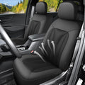GIANT PANDA Fit Chevy Equinox Trax Malibu Blazer Trailblazer Traverse Tahoe Front Car Seat Cover, 3D Air Mesh Breathable Seat Protector, Black（2-Pack