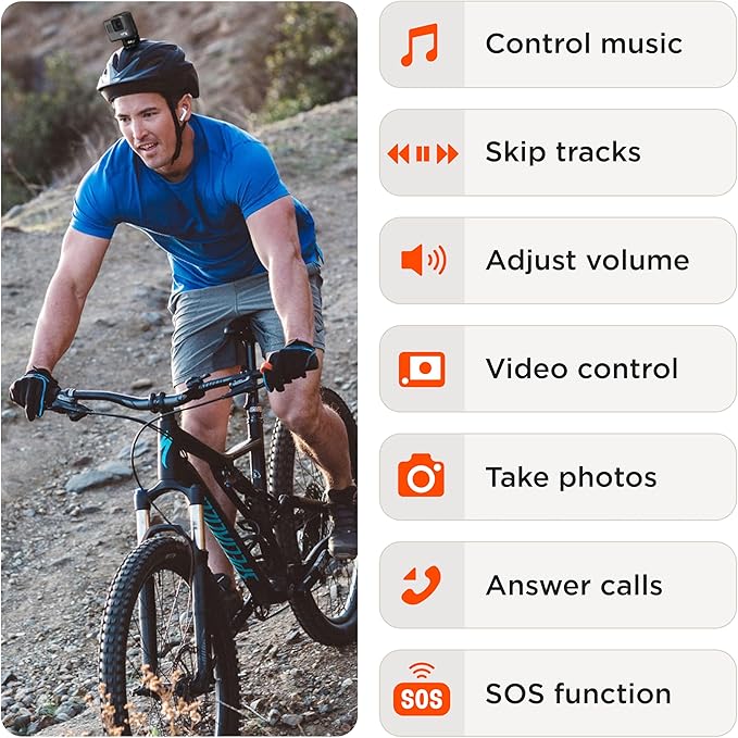 ArcX Bluetooth Smart Ring Remote Control - Waterproof, Super Light, Multi-Function Wearable Technology for The Ultimate Hands Free Control of Any Device