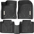YITAMOTOR All Weather Floor Mats for 2022 Jeep Grand Cherokee WK, 2016-2021 Jeep Grand Cherokee/Dodge Durango, Custom Fit Floor Liners for 1st & 2nd Row, Black