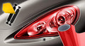 VViViD Extra-Wide Headlight Taillight Vinyl Wet Tint Wrap 16 Inch x 48 Inch Roll Including Yellow Detailer Squeegee & 2X Black Felt Edge Decals (Red)