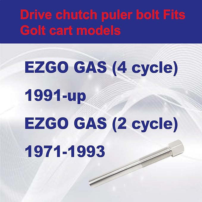 Duty Clutch Puller Tool for EZGO 2008-2024 Gas Golf Cart with Kawasaki Engine, CC2200/Clays Car/MPT/Refresher/RXV/ST/Custom/Sport/Shuttle/Valor/Woods Boundary MAV 608429