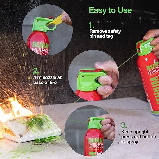 Lithium-Ion Fire Extinguishing Gel - Battery Fire Suppression Gel for Electronics, Stops Thermal Runaway, Non-Toxic, Eco-Friendly, 14oz Canister, Made in USA