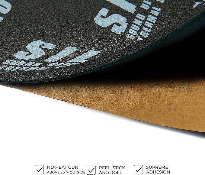 Siless LinerPRO 2in1 200 mil (5mm) 36 sqft Car Sound Deadening & Heat Insulation Closed Cell Foam - PE Foam Sound Deadener