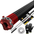 Garage Door Torsion Spring 225x1.75x31 Includes 1” Steel Bearing, Non-Slip Gloves, and Winding Bars for Left Side of Garage Door Precision E-Coating 5-Year Warranty Min. 30,000 Cycles (Red Cone)