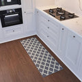 Ottomanson Hallway Runner Rug 2'2" x 6' Non Slip Trellis Area Rugs Easy to Clean Laundry Rug Runner Durable & Pet Friendly Floor Carpet Runners for Hallways Entryway Living Room Kitchen, Gray