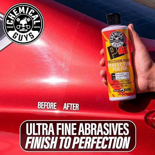 Chemical Guys GAP11716 P4 Precision Paint Perfection Polish (Paint Correction - Fixes Scratches, Swirls & Towel Marks), 16 oz.