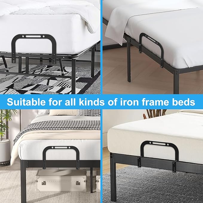 Mattress Slide Stopper, YUOROS Non Slip Mattress Gripper for Metal Bed Frame, Holder Retainer Bar to Keep Mattresses Topper from Sliding