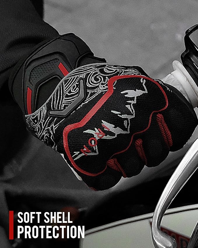 BORLENI Motorcycle Gloves Motorbike Glove for Men Women Full Finger Knuckle Protection Touch Screen Cycling ATV Hiking Riding