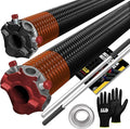 Garage Door Torsion Springs 273x2x36 Includes 1” Steel Bearing, Gloves, and Winding Bars for Left and Right Side of Garage Door Precision E-Coating 5-Year Warranty Minimum 30,000 Cycles (Pair)