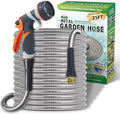 Lightweight Stainless Steel Garden Hose 25Ft – Kinkless Flexible Metal Water Hose - Thorn Proof Steel Hose with Solid Fittings for Garden, Outdoor Use (25ft)