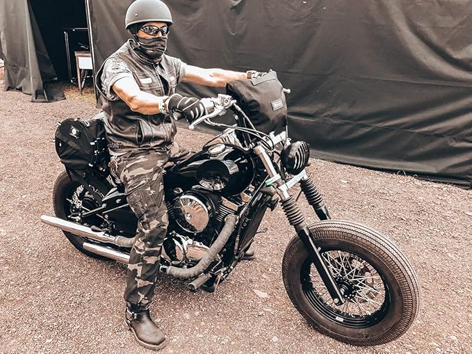 TUBE motorcycle travel luggage, made of waterproof Cordura, 11.3 gallons capacity, motorcycle seat/rack/sissy bar bag