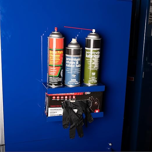 OEMTOOLS 23124 Blue Magnetic Glove Dispenser, Disposable Gloves Box Holder, Magnetic Glove Box Holder for Wall Mount