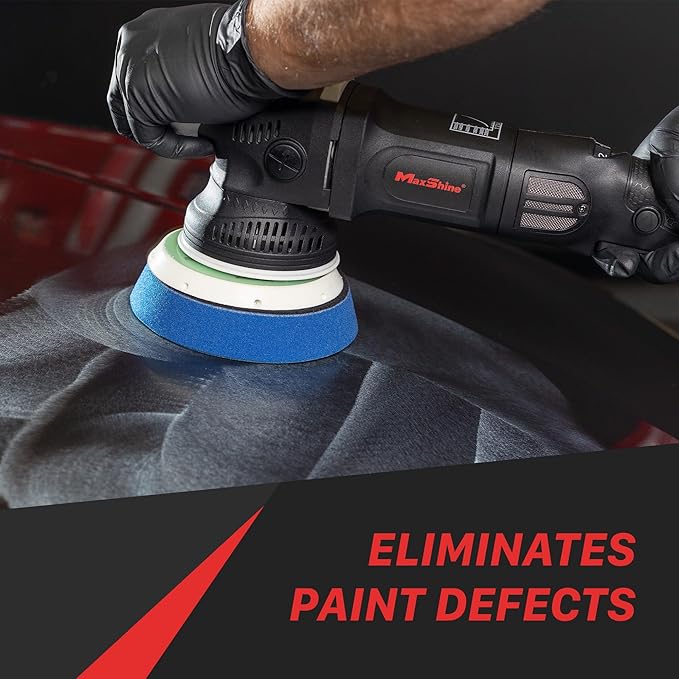 Maxshine M15 Pro Dual Action Polisher | 15mm Throw, 5" Backing Plate, 1000W, Black | Variable Speed, Ergonomic Grip, Low Vibration | For Car Detailing and Paint Correction