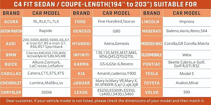 Car Cover Waterproof All Weather Protection with Silver Stripe Design,Outdoor Car Cover Universal Fit Lincoln MKZ, Chrysler 300, Tesla Model S, Cadillac CTS CT5, Dodge Challenger Charger