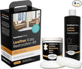 Furniture Clinic Leather Easy Restoration Kit | with Leather Recoloring Balm, Cleaner, Sponge, and Cloth | Leather Repair Kit for Scratched and Faded Furniture (White)