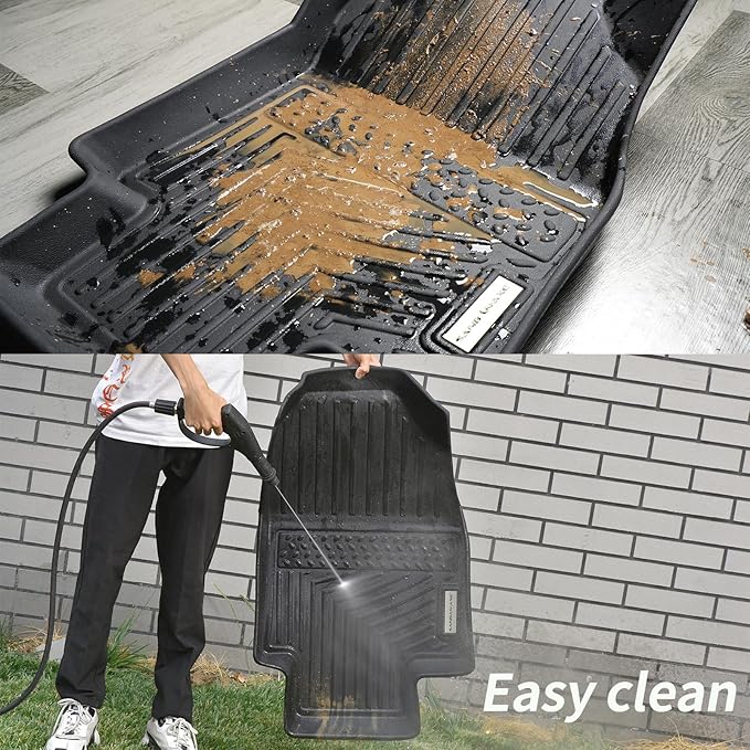 Floor Mats & Cargo Liner for 2024 2025 Mazda CX-90 CX90 PHEV 6&7 Seats（Not Suitable for 8 Seats） TPE All Weather Protection 3 Rows Car Floor Liners & Trunk mat for CX 90